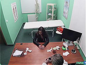 fake health center cool arse patient with trimmed vulva