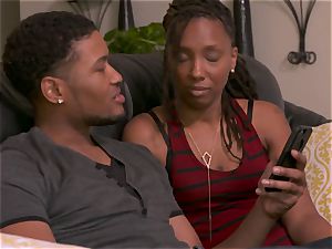 black duo finds a drama free chick to have a hot three-way
