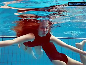 two warm teens underwater