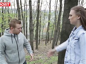 LETSDOEIT - steamy nubile Gets punished For pissing Outside